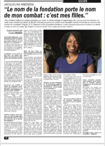 Read more about the article Le nom de la fondation “mon combat”