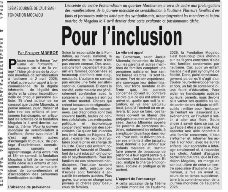 Read more about the article Pour l’incusion